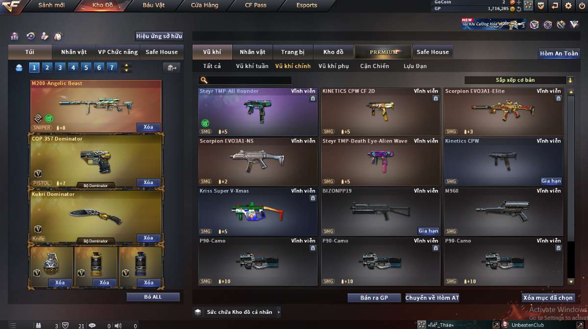 shop acc cf uy tin gia re
